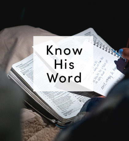 Know His Word | March 2021 Reading Plan